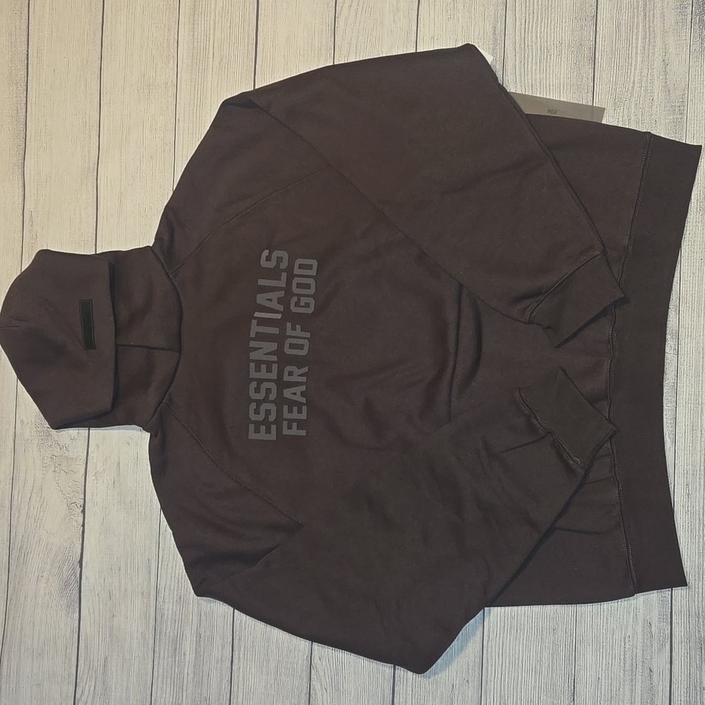 Essentials Fear of God Men's Fleece Pullover Hoodie Plum Size XL NWT